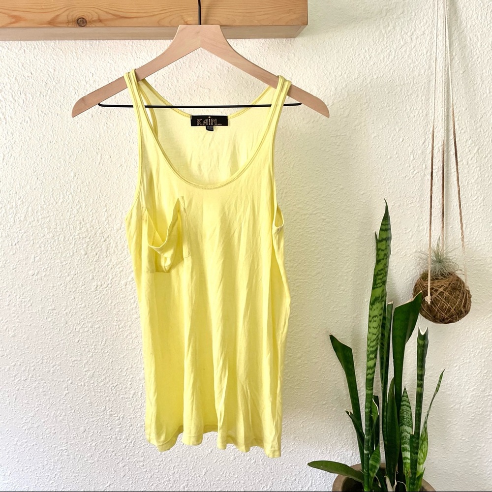 Kain buttercup yellow tank top